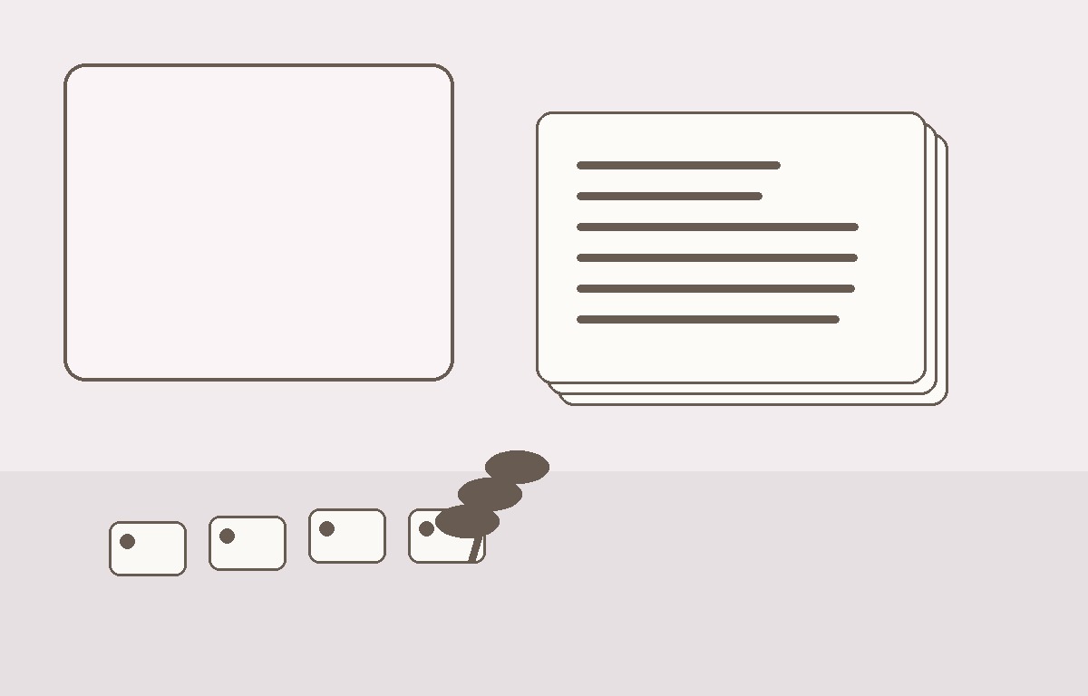 Neutral illustration of everyday financial records, notes and planning materials.